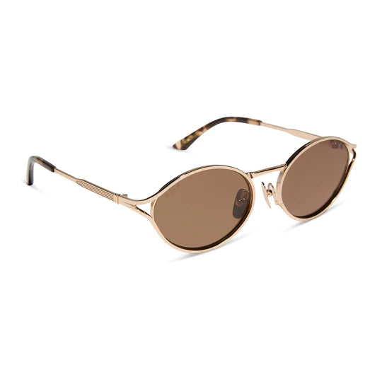 Limoncello Diff Sunglasses - Gold + Brown