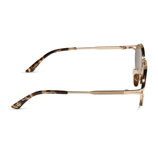 Limoncello Diff Sunglasses - Gold + Brown