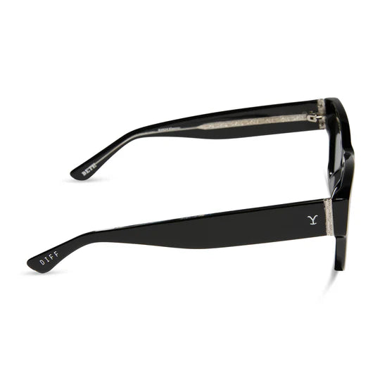 Beth II Diff Sunglasses - Black + Grey