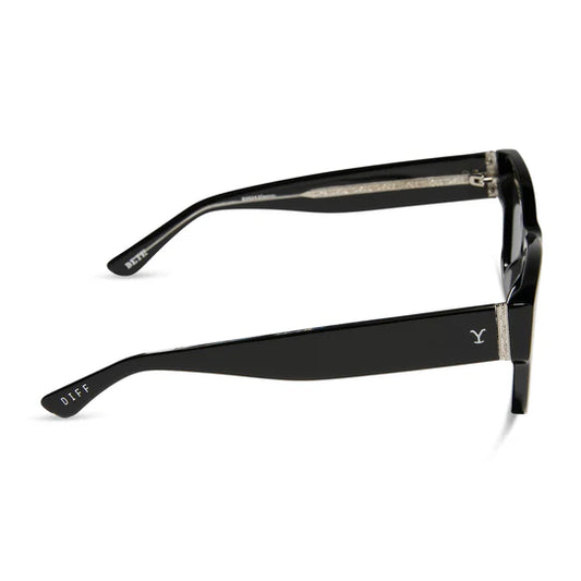 Beth II Diff Sunglasses - Black + Grey