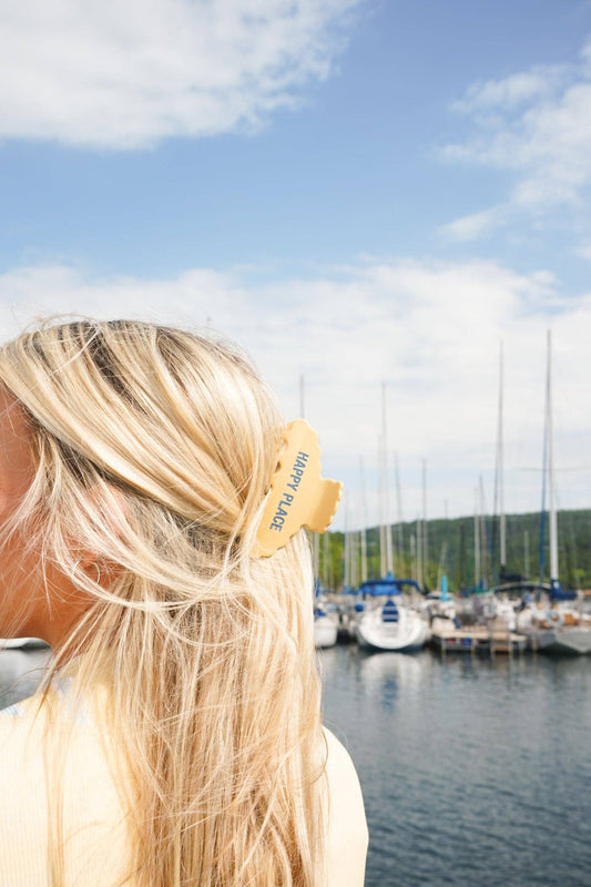 'Happy Place' Hair Clip