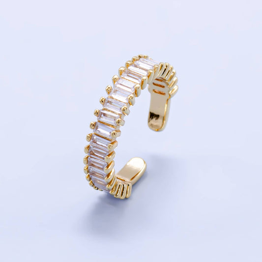 Gold Band Crystal Ring