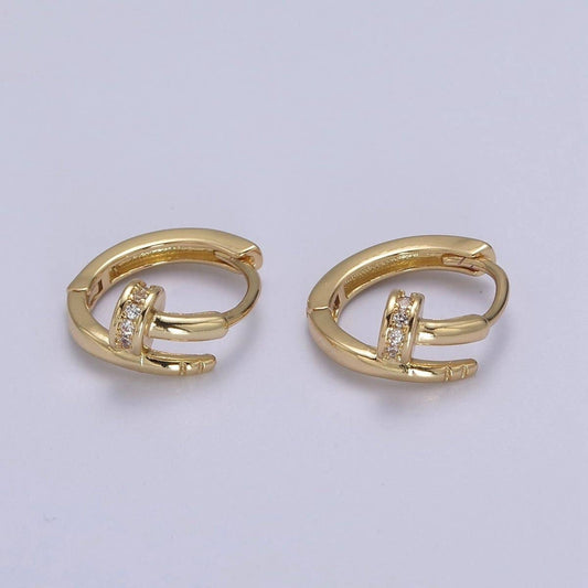Spiral Huggie Earring