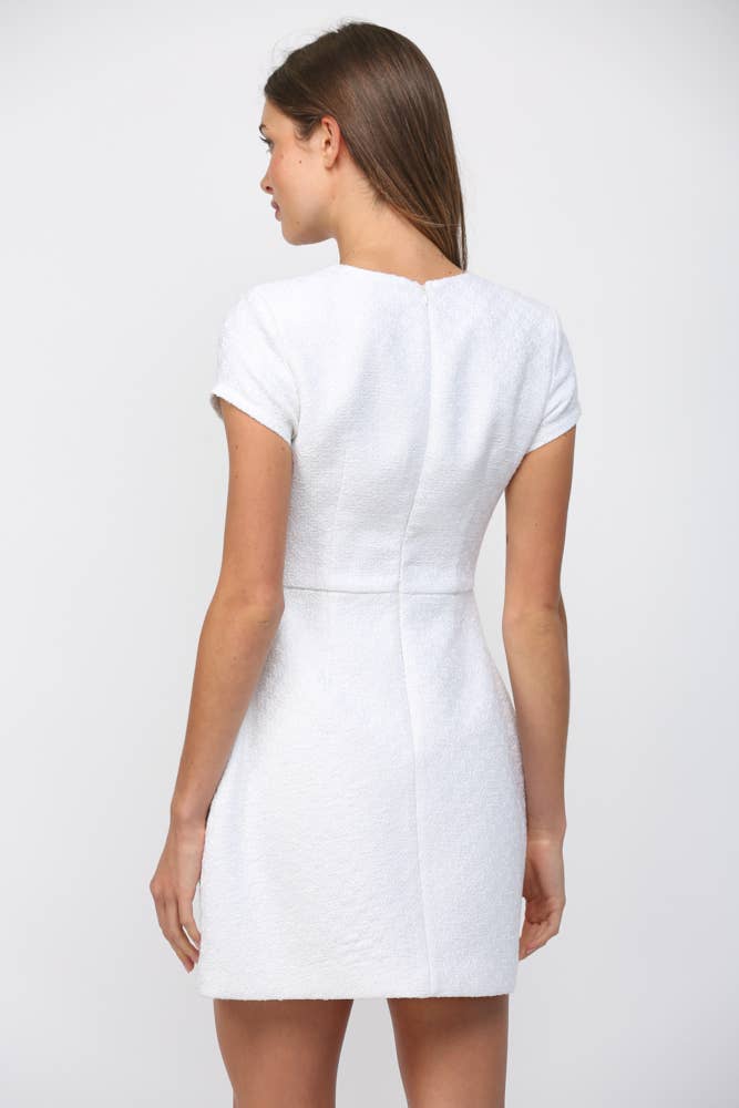 Carey Tweed Mini Dress