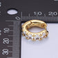 Clear CZ Rounded Huggies