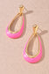Colored Tear Drop Earrings