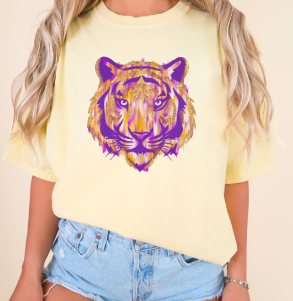 Watercolor Tiger Graphic Tee