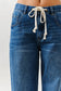 Drawstring Waist Straight Jeans