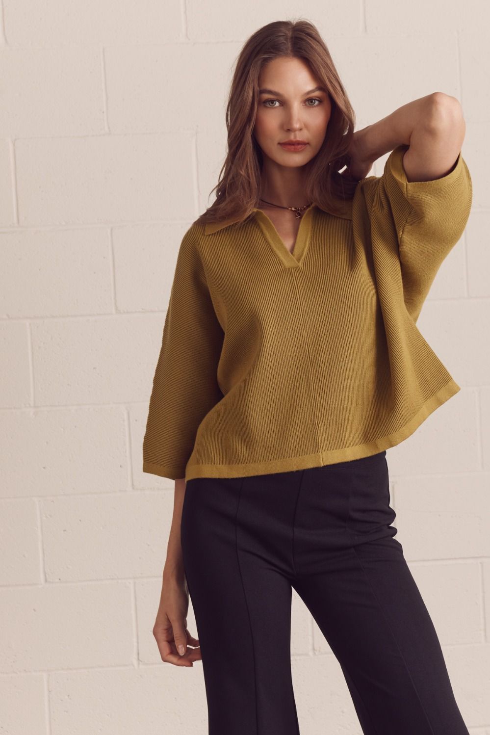 Danni V-Neck Knit Top