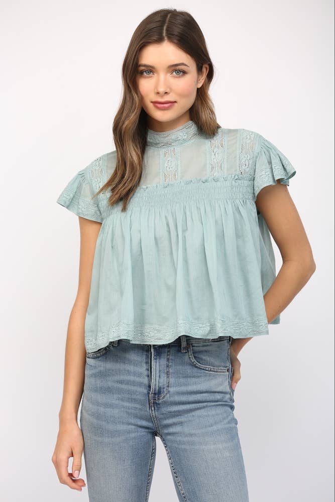 Lennox Ruffle Top