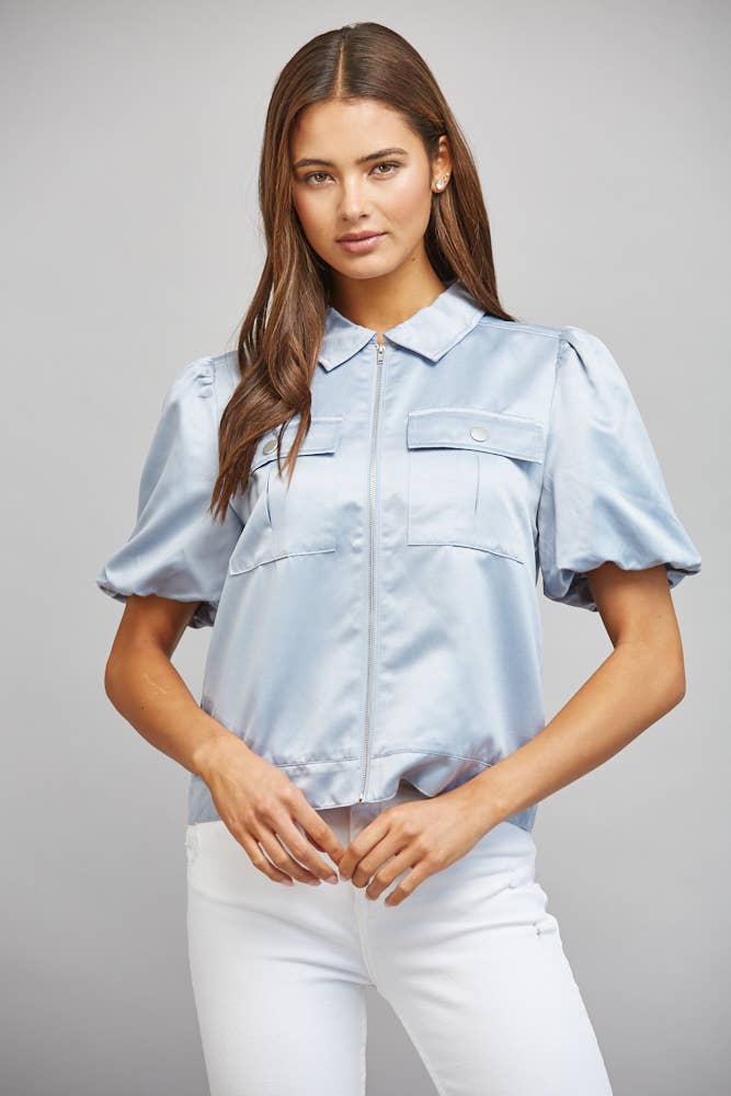 French Blue Utility Jacket