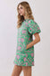 Paisley Puff Sleeve Dress