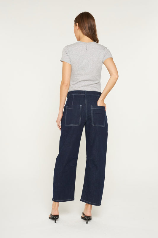 Super High Rise Barrel Leg Jeans