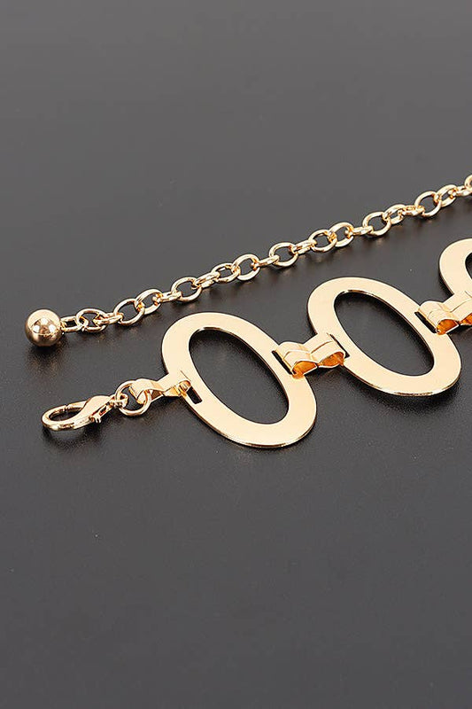 Geometric Disc Waist Belt
