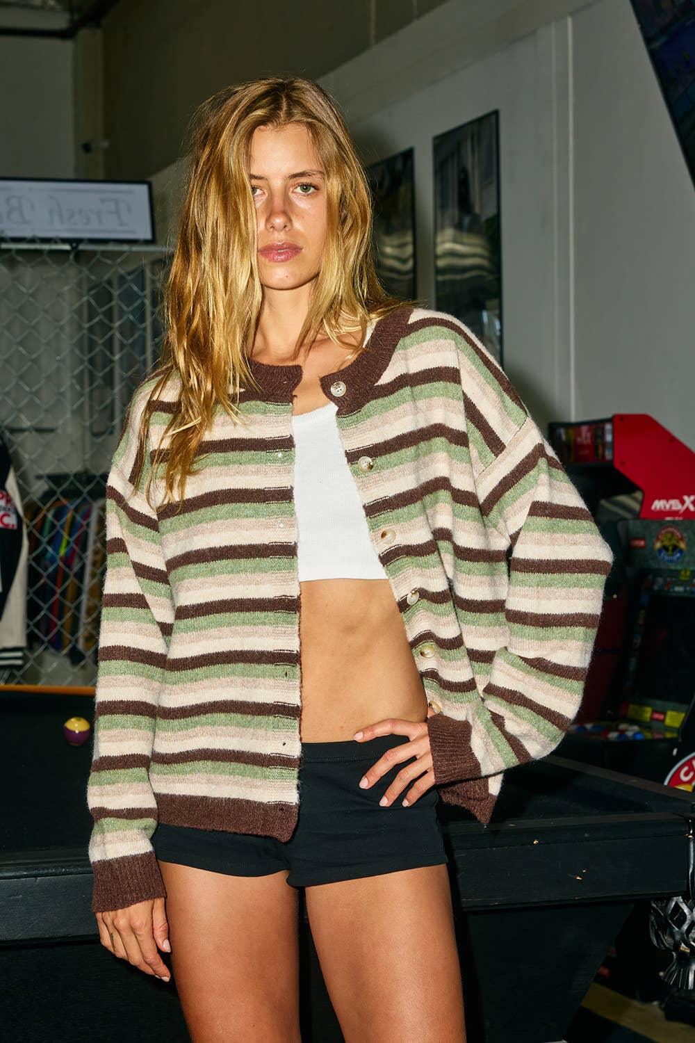 Aspen Stripe Cardigan