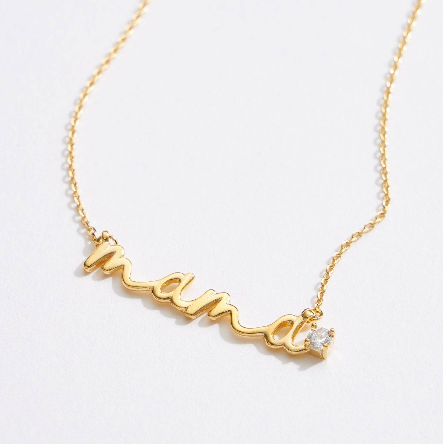 “Mama” Script Necklace