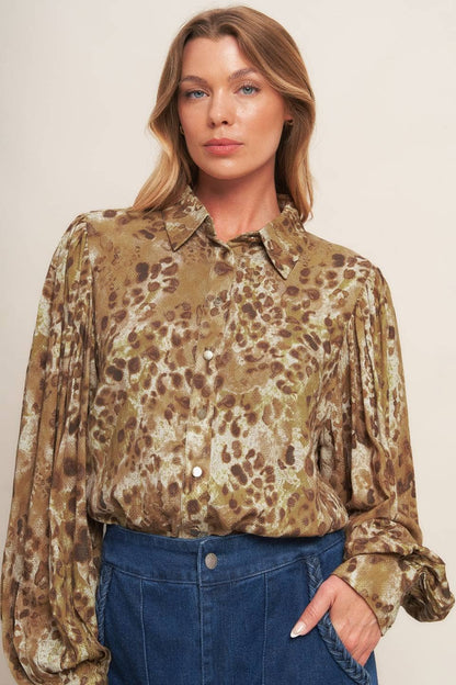 Karsen Animal Print Top