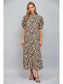 Leanna Leopard Midi Dress
