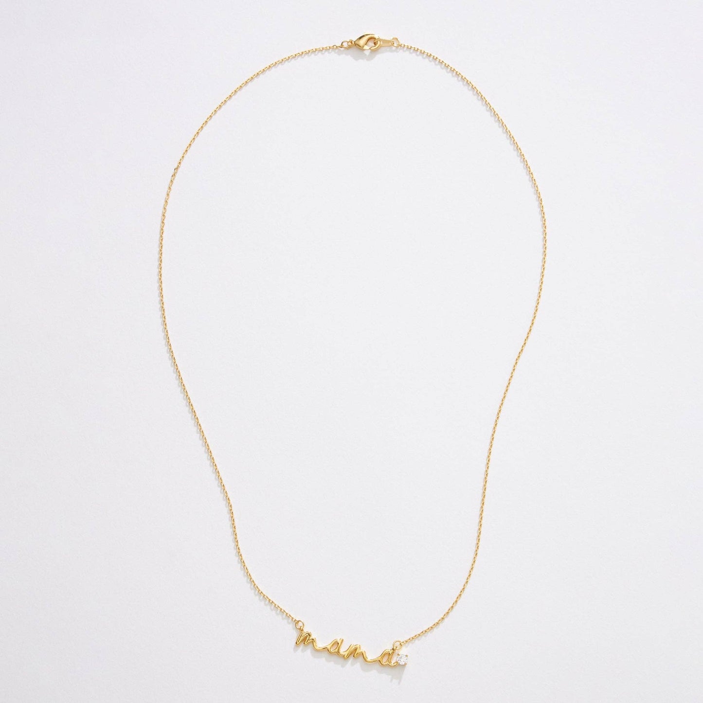 “Mama” Script Necklace