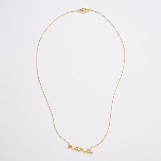 “Mama” Script Necklace