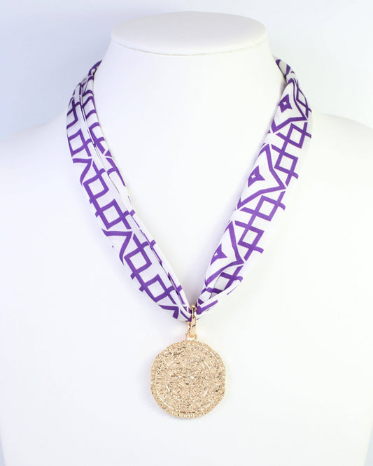 Langston Geometric Skinny Scarf