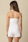 Kaya Strapless Belted Romper