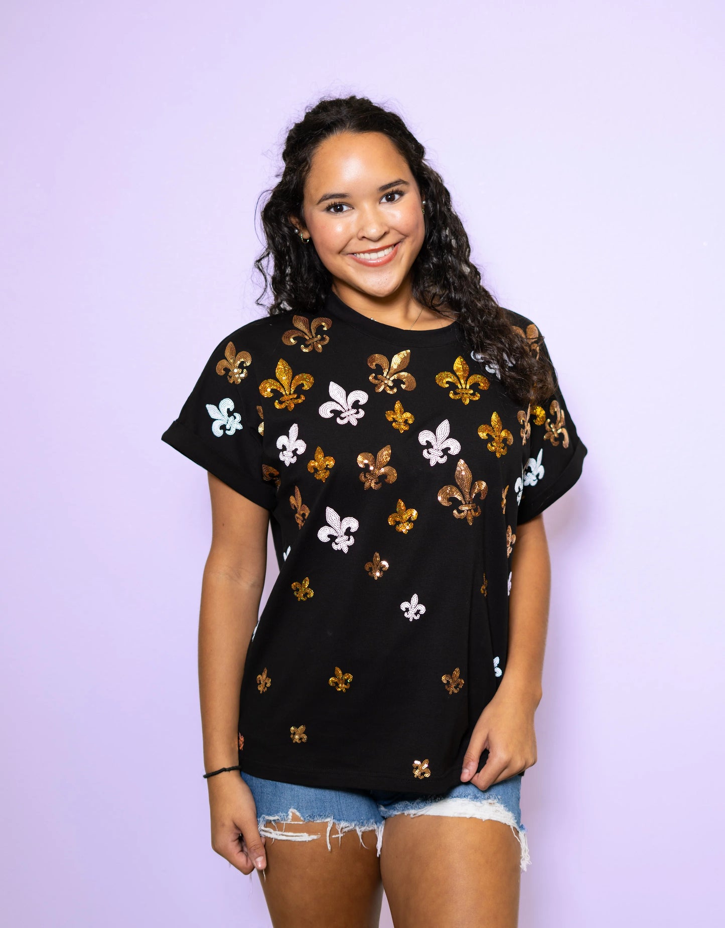 Scattered Fleur De Lis Top