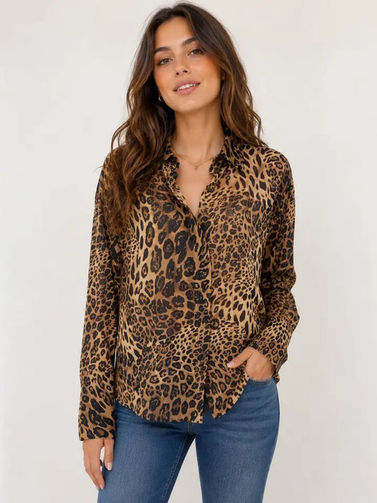Sully Cheetah Print Blouse