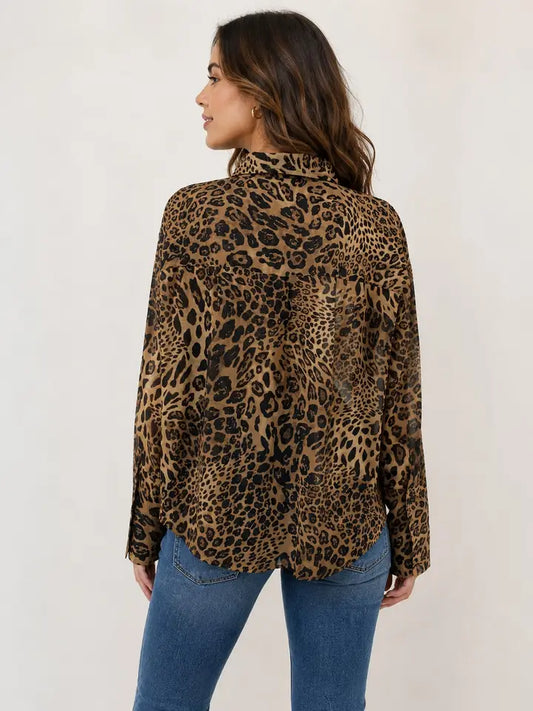 Sully Cheetah Print Blouse