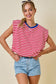 Bess Bubble Hem Americana Top