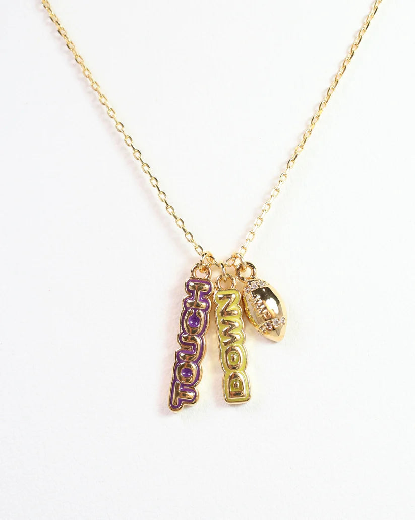 Enamel Touch Down Necklace