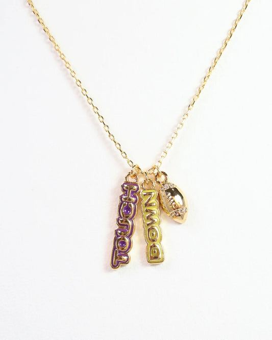 Enamel Touch Down Necklace