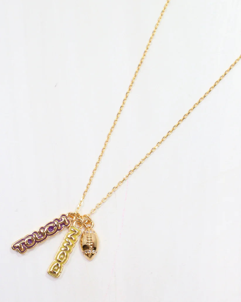 Enamel Touch Down Necklace