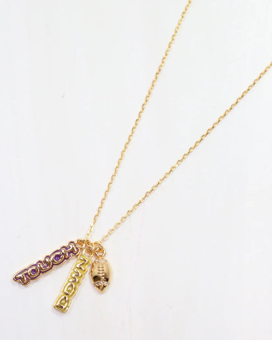 Enamel Touch Down Necklace