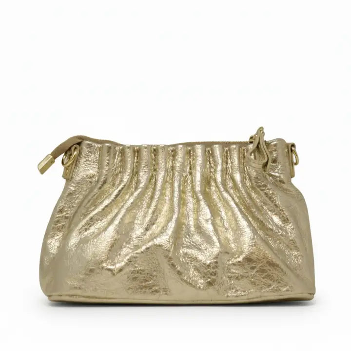 Positano Pleated Clutch/Crossbody Bag