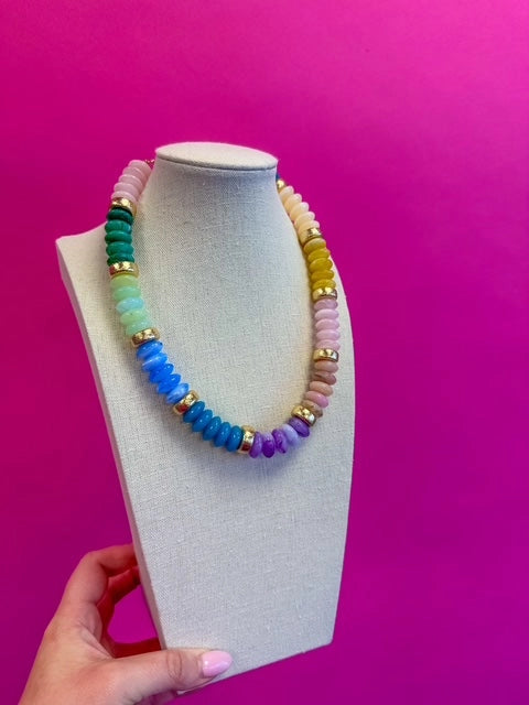 Colorful Chunky Bead Necklace