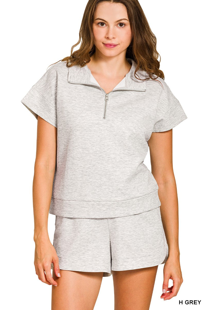 Scuba High Neck Zip Set