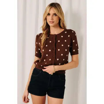 Jane Polka Dot Cardigan