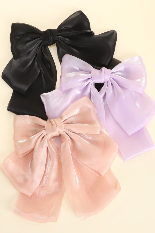 Bow Barrette Hair Clip