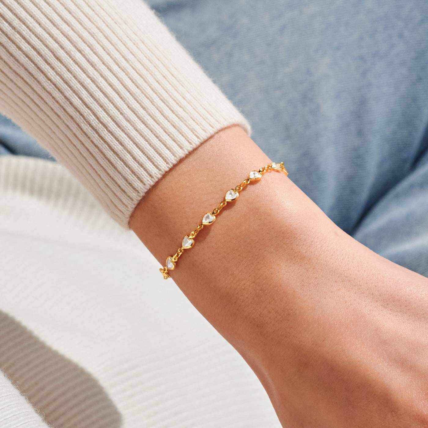 Heart Tennis Bracelet