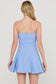 Strapless Pleated Dress