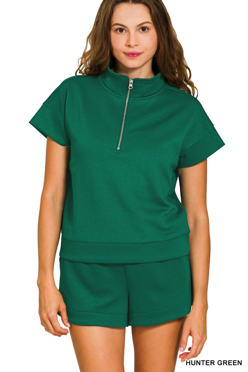 Scuba High Neck Zip Set