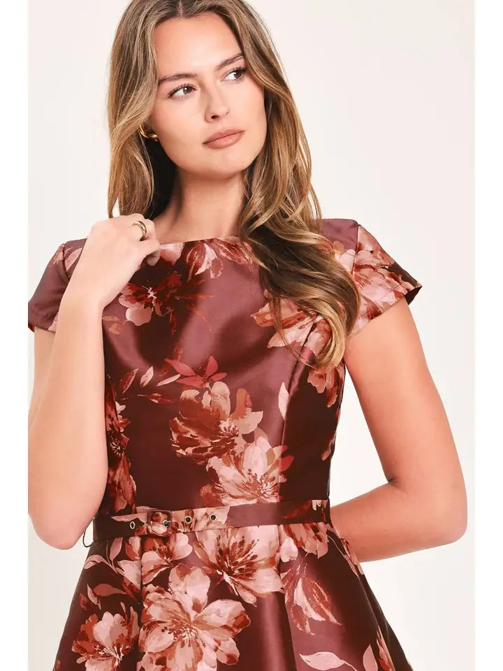 Mikayla Floral Belted Dress