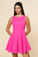 Boat Neck Fit & Flare Mini Dress