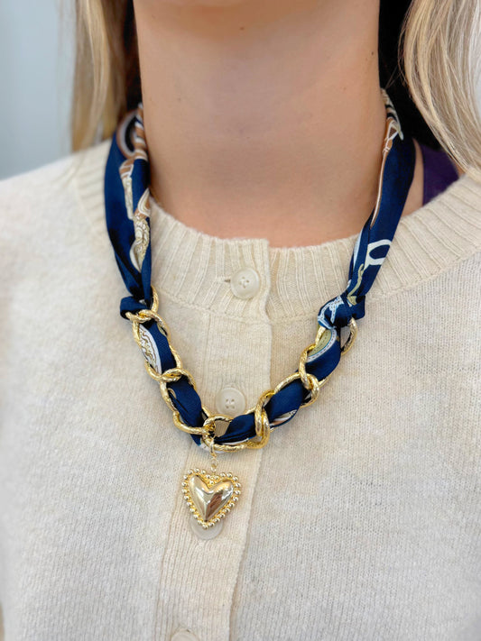 Santee Scarf Charm Necklace