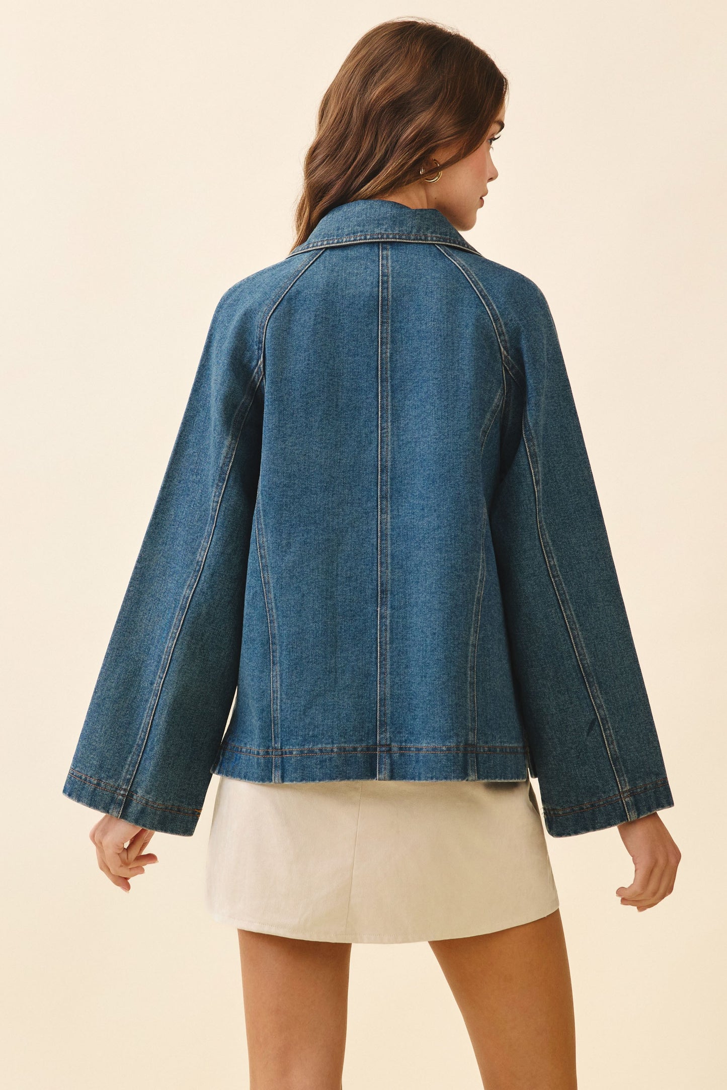 Wide Sleeve Denim Jacket