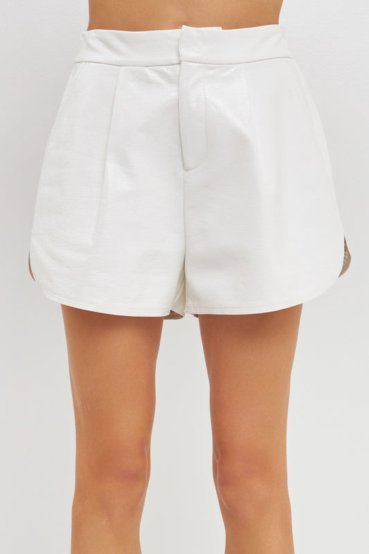 Stella Shiny Faux Leather Shorts