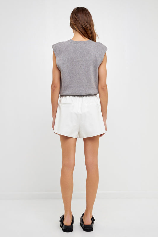 Stella Shiny Faux Leather Shorts