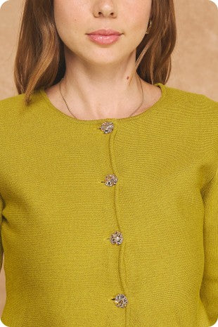 Ina Peplum Cardigan