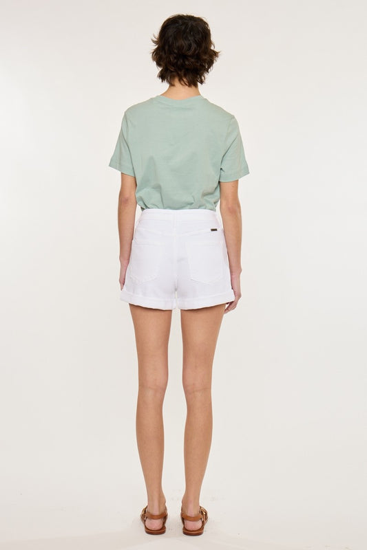 Kathy Mom Rolled Denim Shorts